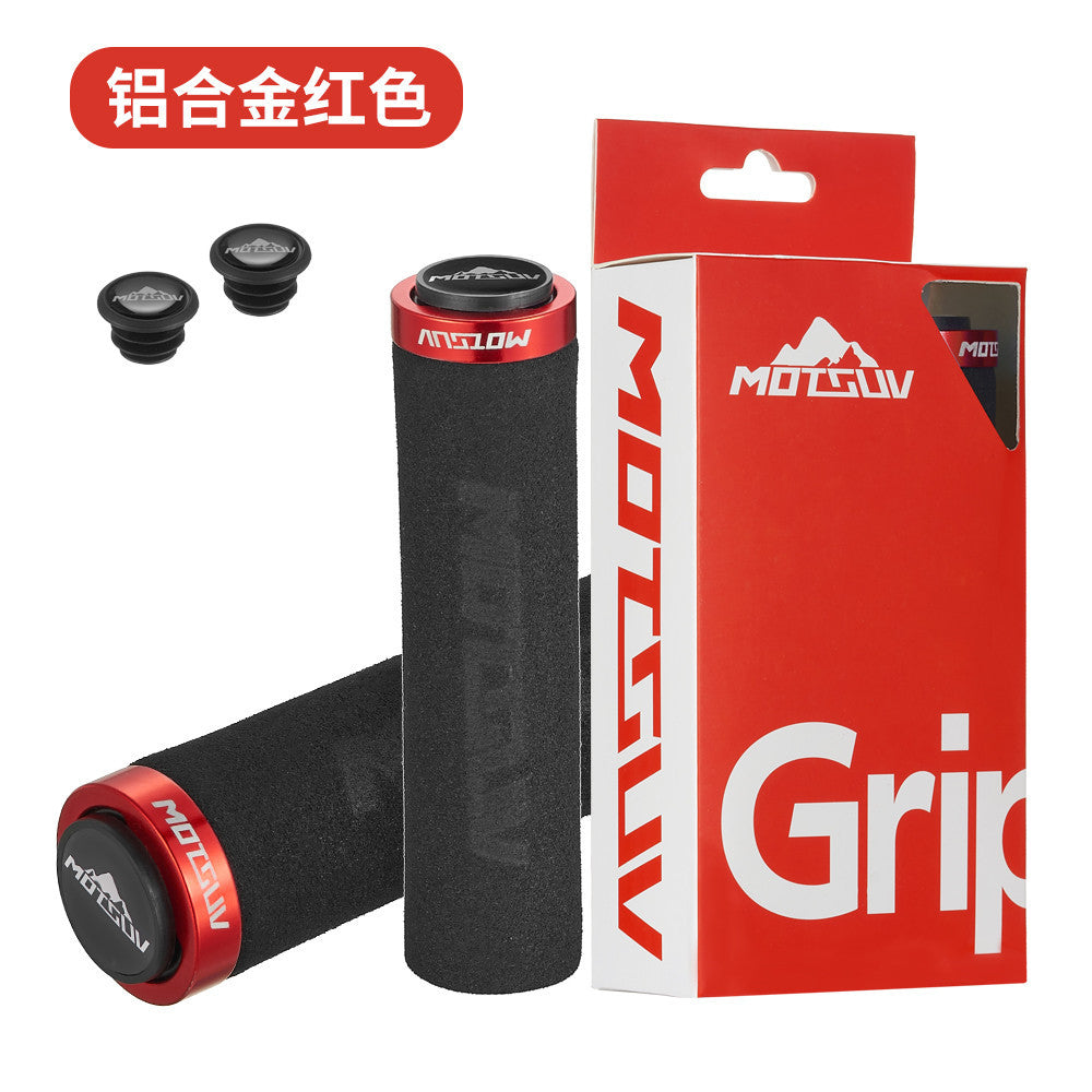 Bicycle ultra-light locking sponge grip cover Mountain bike unilateral locking shock absorber anti-slip grip sleeve bicycle accessories