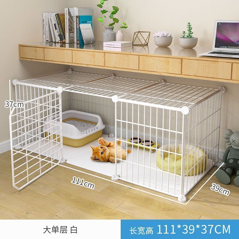 Cat cage with toilet villa extra large free space indoor empty cage cat house home three-tier small cat cat litter