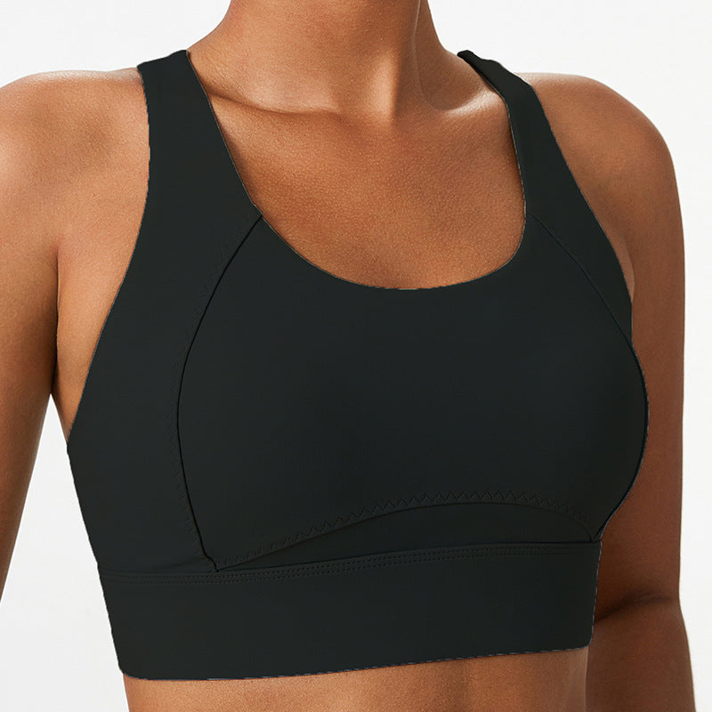 sports bra seamless one-piece cup sports underwear adjustable breasted fitness yoga bra
