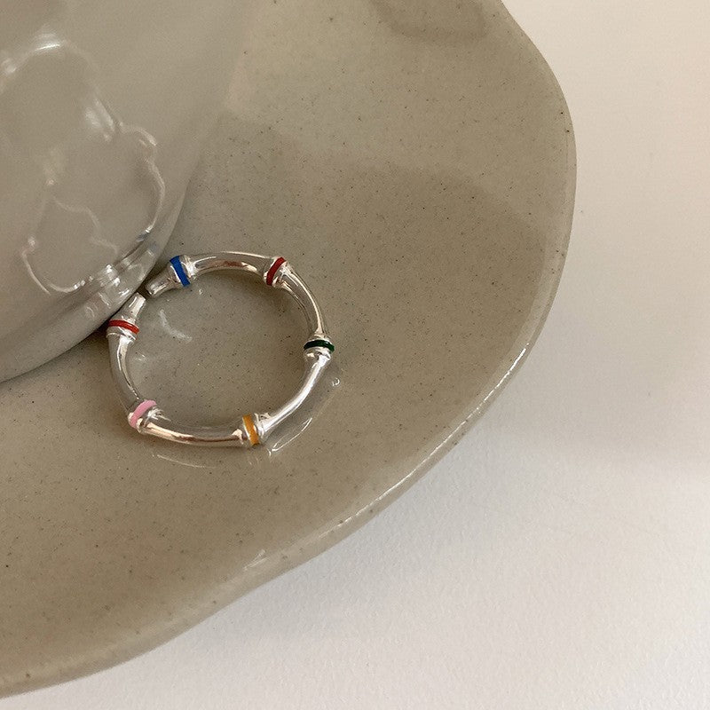 new plain ring women's niche ins high-end sense opening adjustable ring