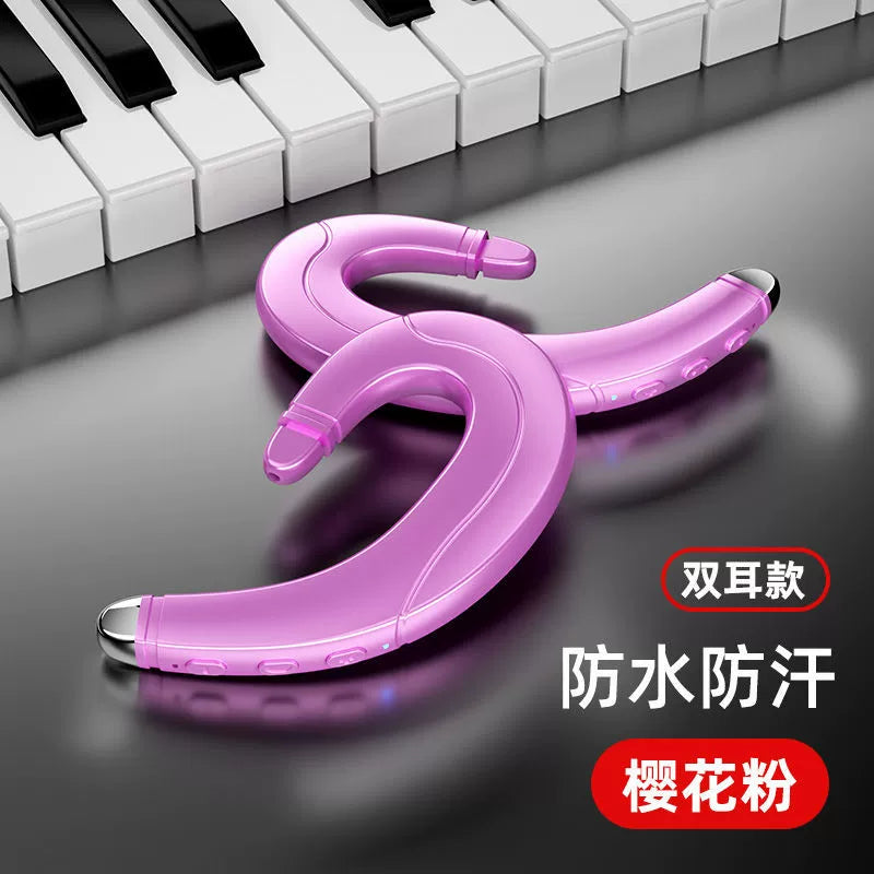 Bone conduction wireless bluetooth headset not in the ear high-quality bluetooth headset oppo universal