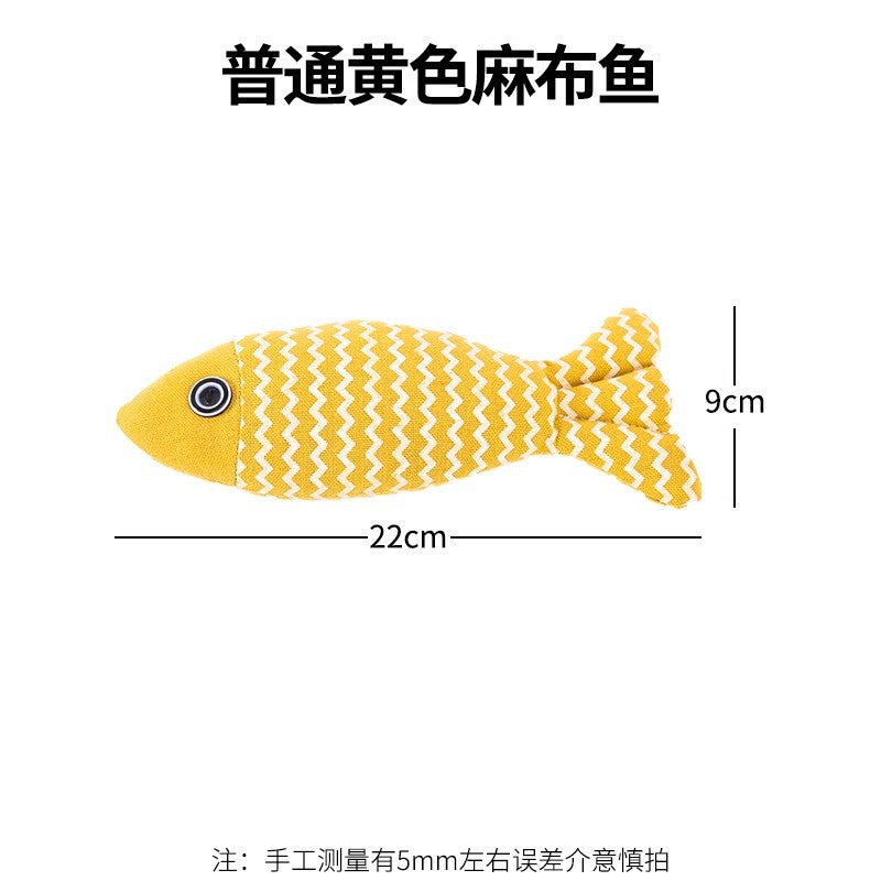 Cat toys to relieve boredom catnip simulation fish kitten cat funny cat stick kitten teeth grinding pet cat cat supplies