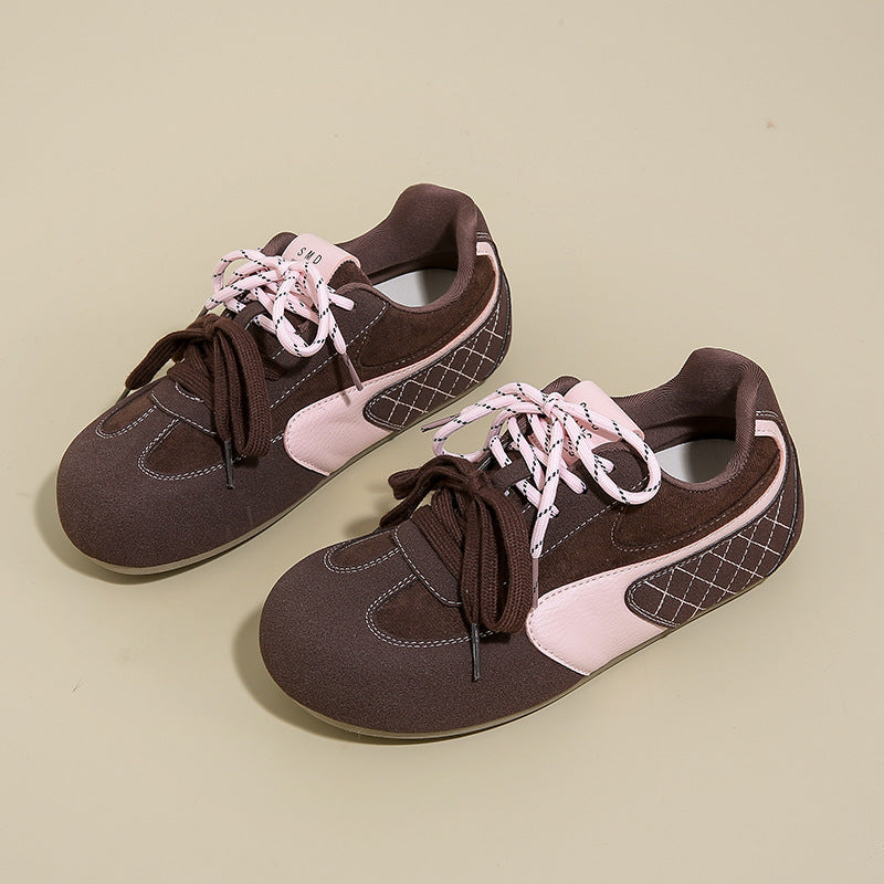 ins korean version new forrest gump shoes women's spring student sports running casual shoes thick-soled German training shoes