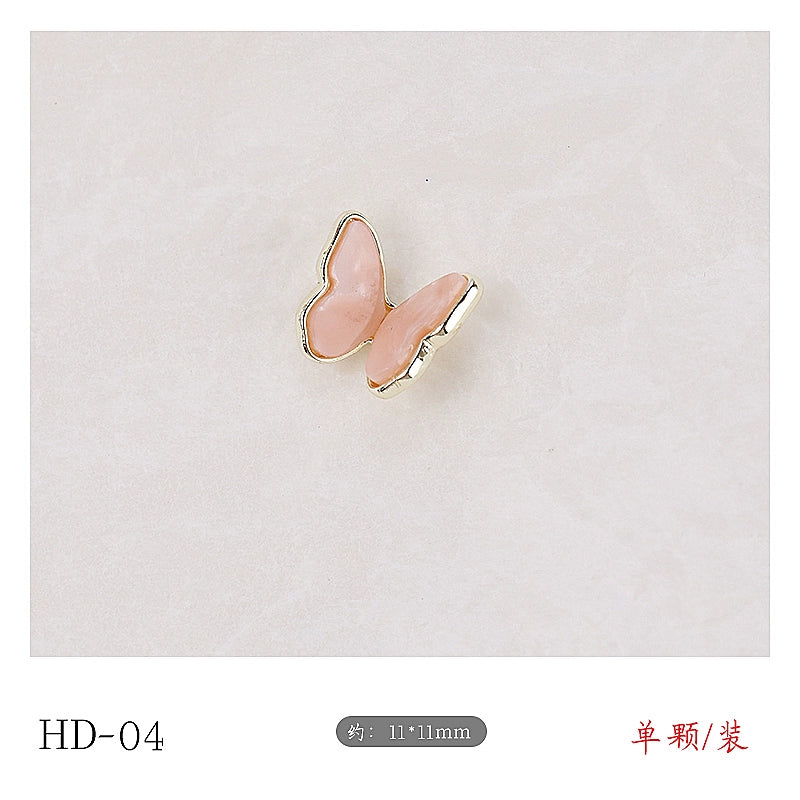 Twilight Rogge Manicure New Super Flash Butterfly Zircon Color Preservation Electroplating Non-fading Jewelry Nail Decoration Sticker