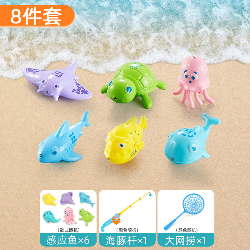 Strictly select boys, age puzzle fishing, toy pool, magnetic sucking baby, female early education, fishing sister and brother toys, children's gifts