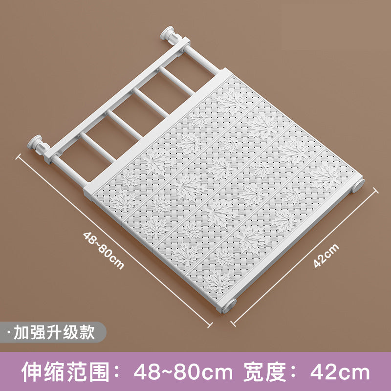 Wardrobe divider tiered shelf nail-free retractable dorm cabinet bathroom kitchen shelf storage cabinet tiered shelf