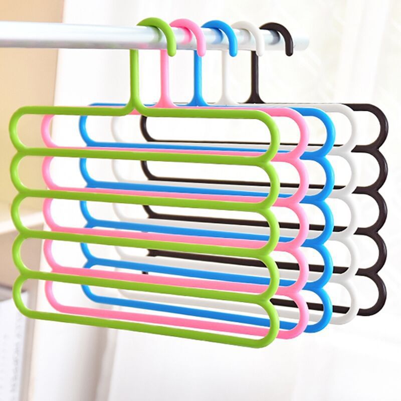 Multifunctional scarf rack plastic five-layer storage clothes rack non-slip scarf rack silk scarf storage rack silk scarf hanger