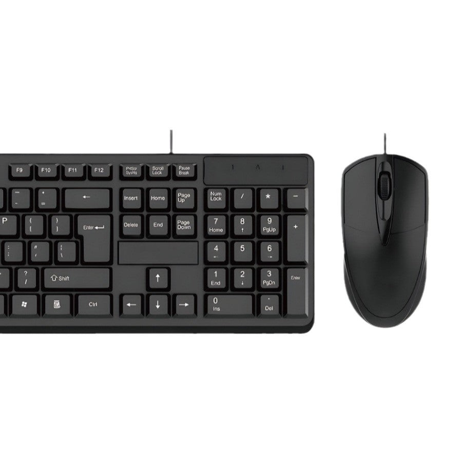 Computer Wired Keyboard Mouse Set USB Desktop Laptop Accessories Thin and Light Business Office Keyboard and Mouse