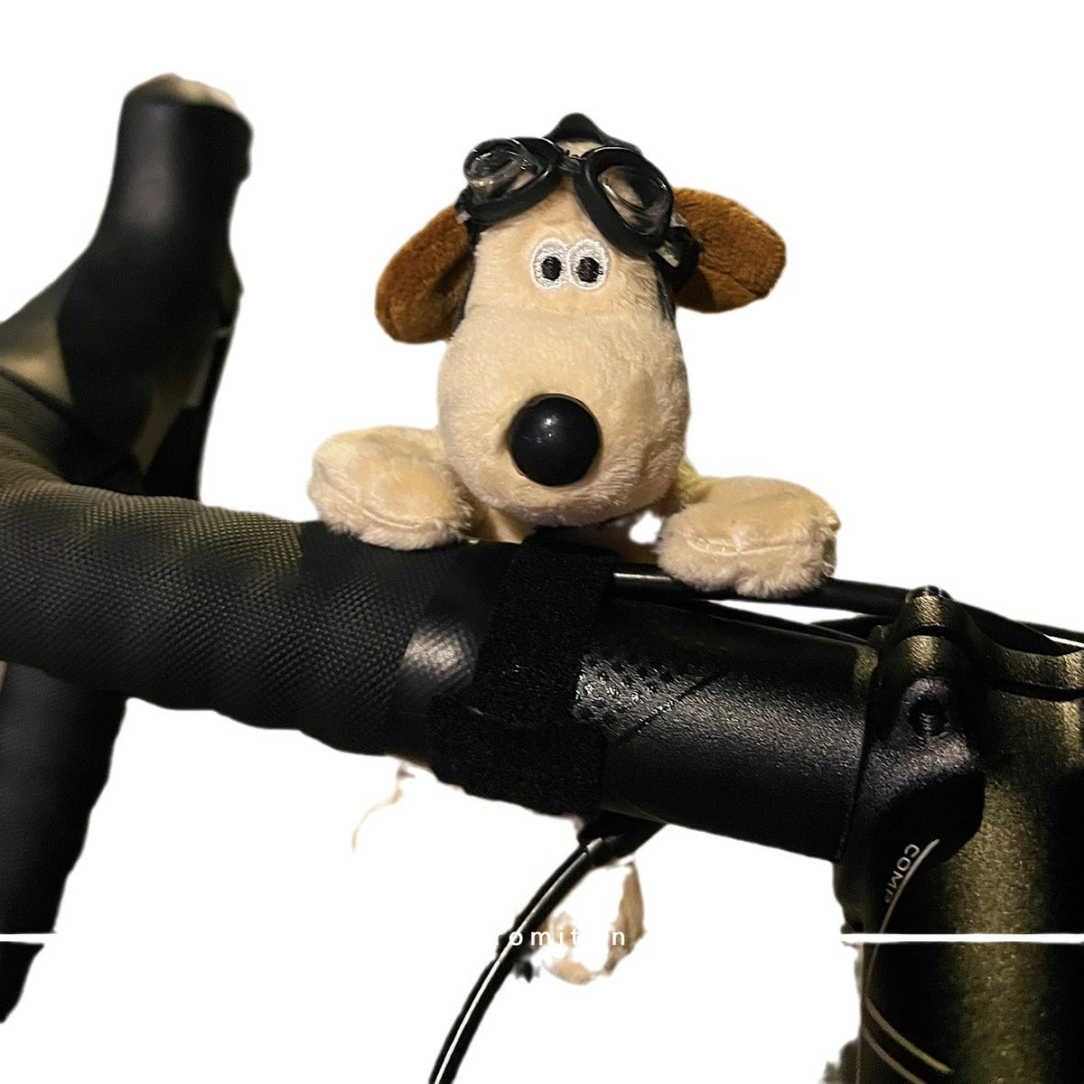 Cute bicycle decoration electric car pendant accessories single road balance handlebar doll head dog doll ornaments