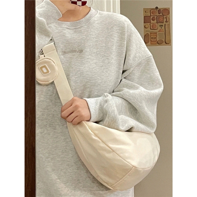 Nylon dumpling bag female Japanese all-match messenger bag casual large-capacity canvas bag summer class one-shoulder commuter bag