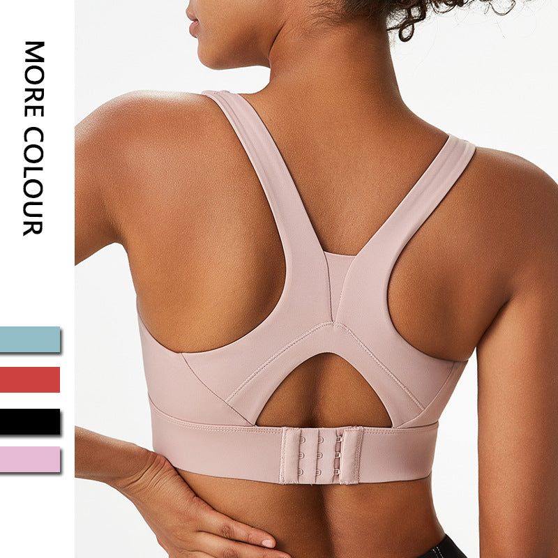 sports bra seamless one-piece cup sports underwear adjustable breasted fitness yoga bra