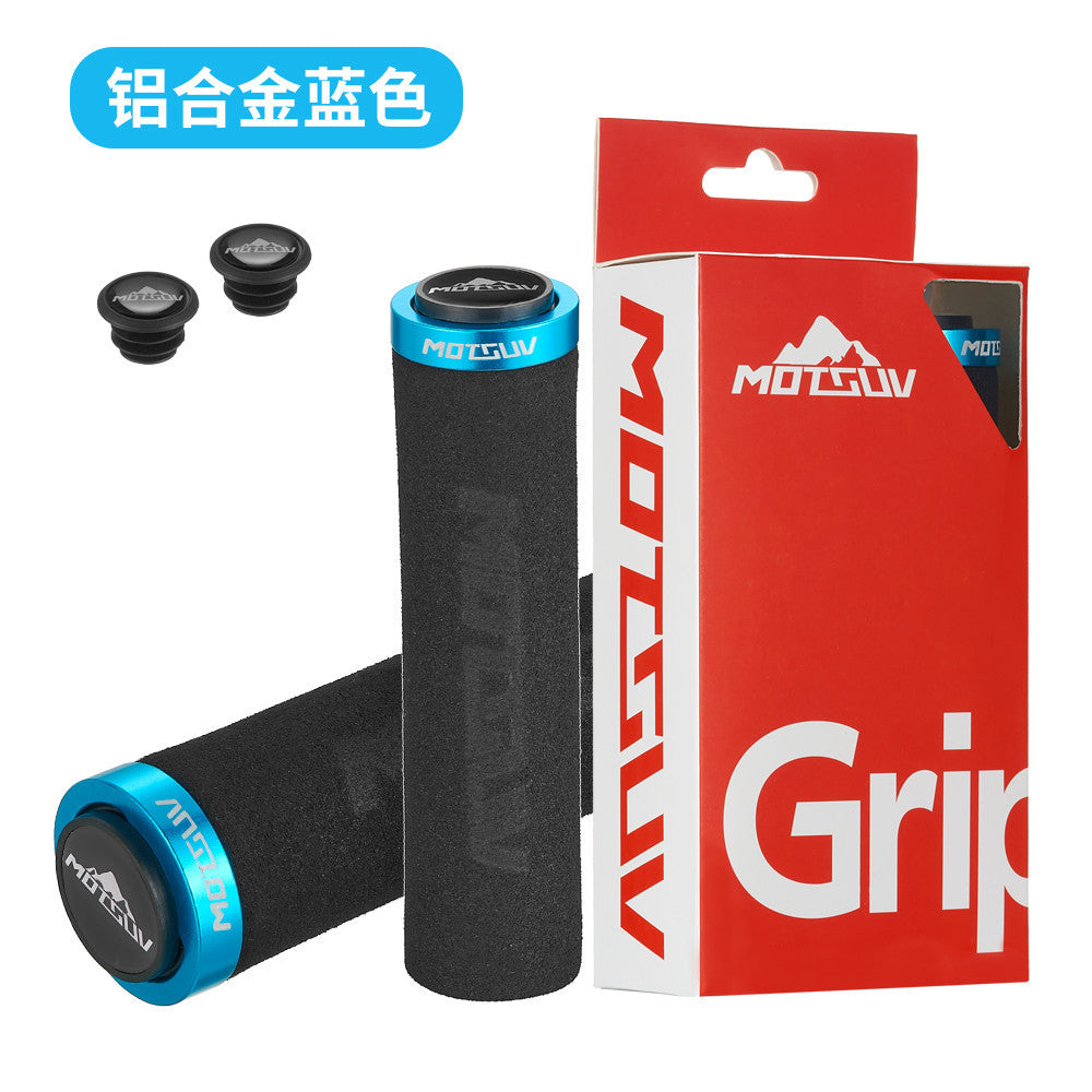 Bicycle ultra-light locking sponge grip cover Mountain bike unilateral locking shock absorber anti-slip grip sleeve bicycle accessories
