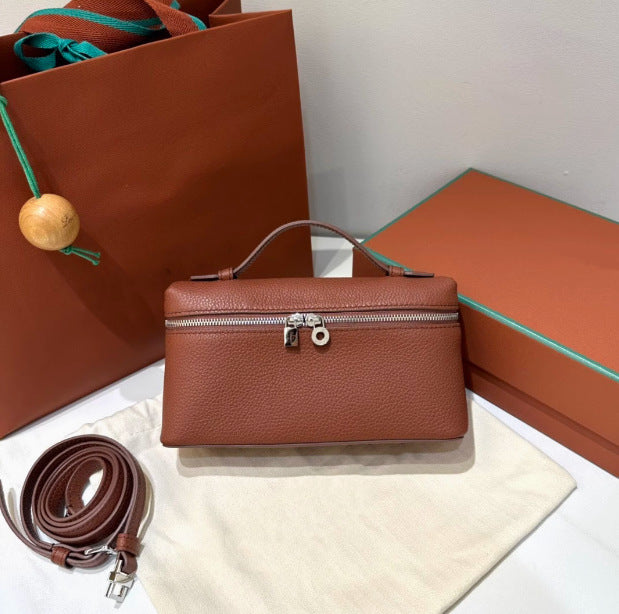 New LP Bag L19 Lunch Box Bag One Shoulder Crossbody Portable Simple and Fashionable