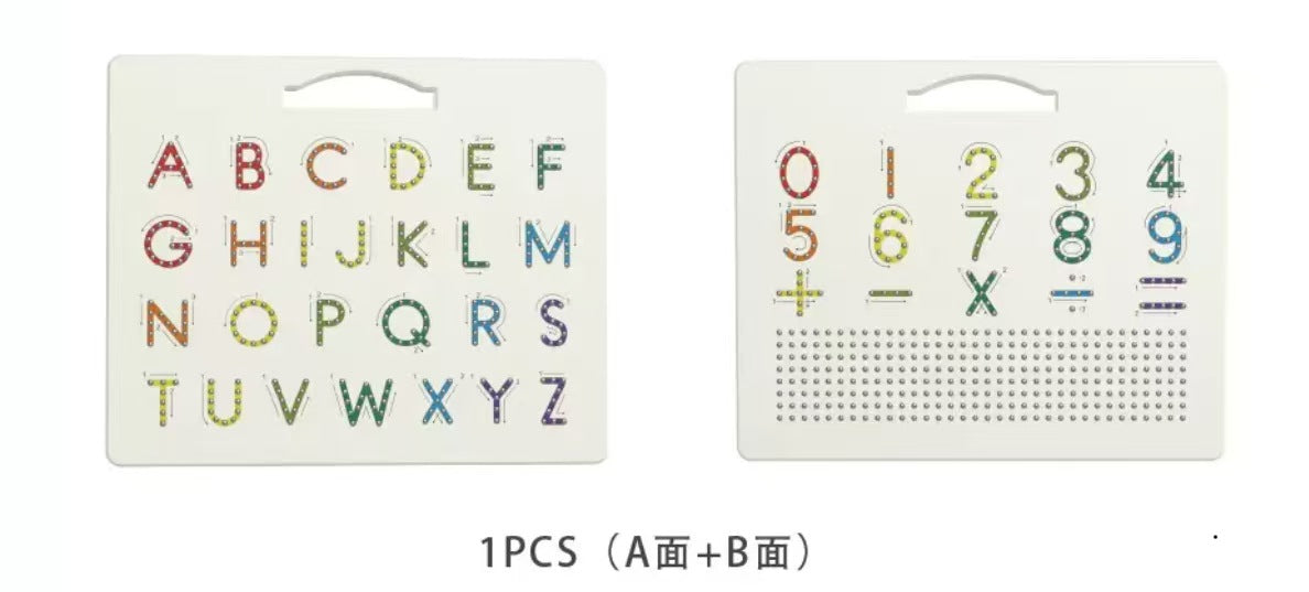 Alphanumeric magnetic writing board steel beads magnetic drawing board educational creative toys factory direct export to Europe and America
