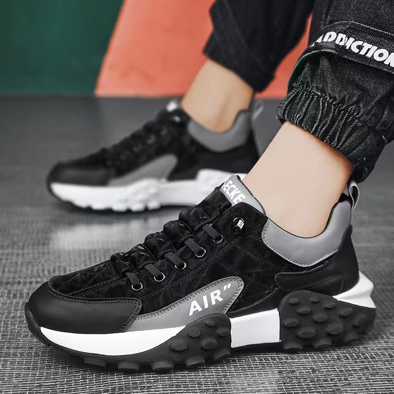 men's shoes new Korean version of low-top running shoes trend anti-slip platform dad shoes breathable sneakers