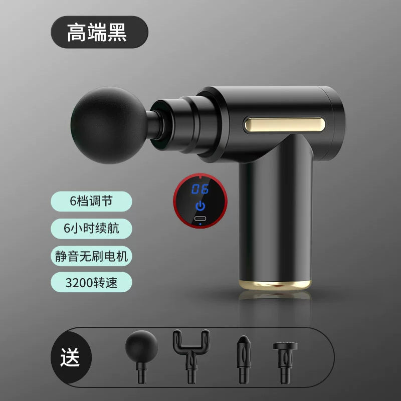 Professional-grade fascia gun men and women fitness muscle relaxation electric massager mini rechargeable neck membrane gun muscle membrane gun