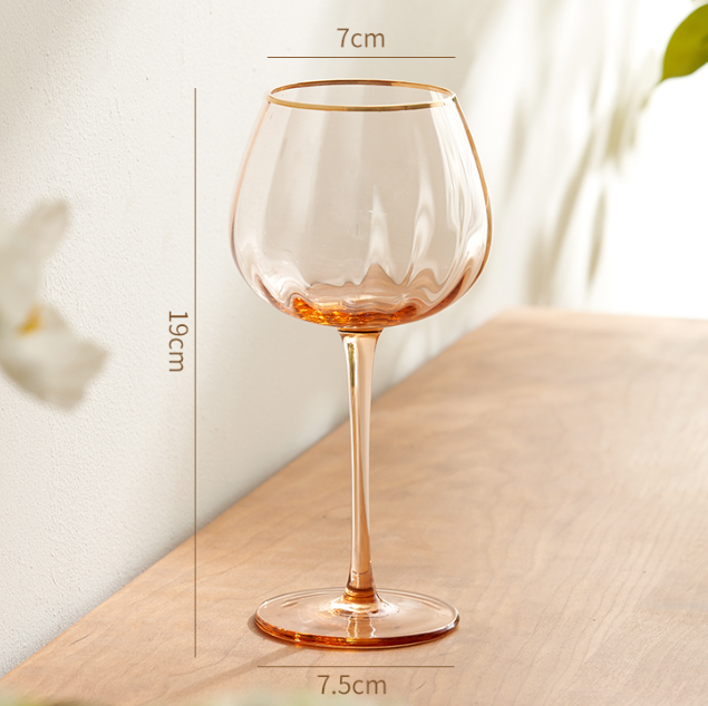 ๅๆins wind champagne glass retro glass goblet red wine glass home white wine fruit wine cup creative