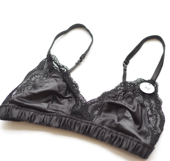 Nordic Style Satin Sleep Bra β Wireless Triangle Cup, Small Bust Fit, Ultra-Soft & Comfy Loungewear for Women