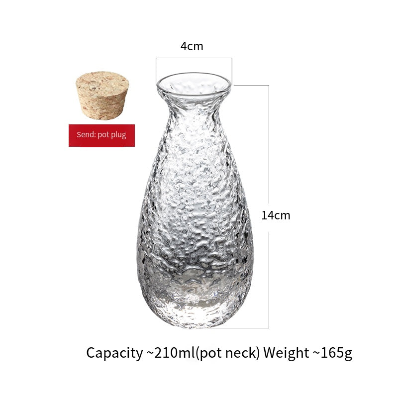 Japanese-style small wine glass set wine glass sake wine set jug drinking glass fruit wine glass liquor household wine divider glass