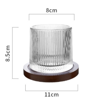 Zetten's Nordic Creative Rotating Whiskey Glass Diamond Stripe Personality Glass Wine Glass Wine Beer Decompression Cup