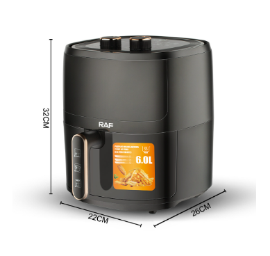RAF Visual Air Fryer Large Capacity, Multi-Functional, European Standard, Automatic Electric Cooker for Healthy Frying