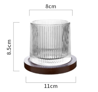 Zetten's diamond hand-painted creative rotating whiskey glass thickened personality tumbler glass decompression cup