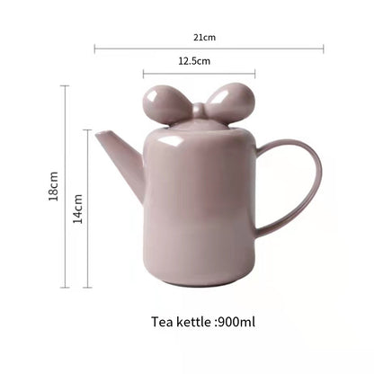 Nordic bow teapot tea set