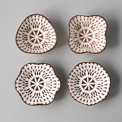 Japanese-style Japanese-style sauce and vinegar-flavored dish household underglaze color hotel restaurant dim sum dipping sauce seasoning side dish peanut dish