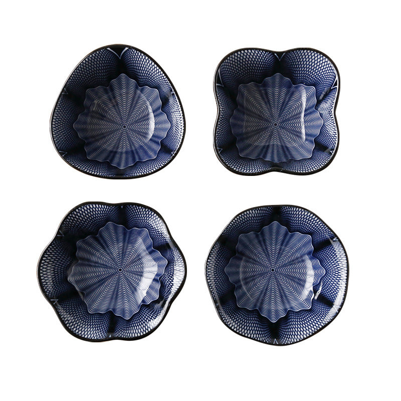 Japanese-style Japanese-style sauce and vinegar-flavored dish household underglaze color hotel restaurant dim sum dipping sauce seasoning side dish peanut dish