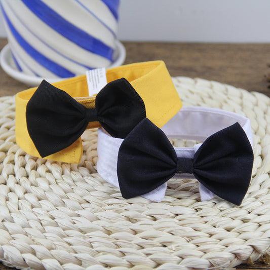 Dog Supplies Ji Zai Zai Creative Gentleman's Bow Tie Cotton Tie British Multi Color Pet Dog Supplies