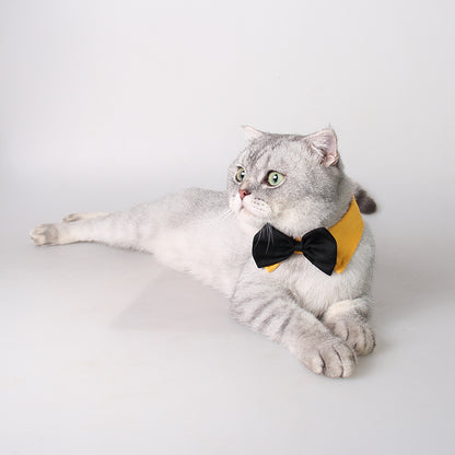 Dog Supplies Ji Zai Zai Creative Gentleman's Bow Tie Cotton Tie British Multi Color Pet Dog Supplies