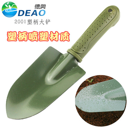 Gardening hand tools, home garden shovels, shovels, hoes, rakes, flower planting, loosening soil, three-tooth rakes, spraying plastic iron three-claws