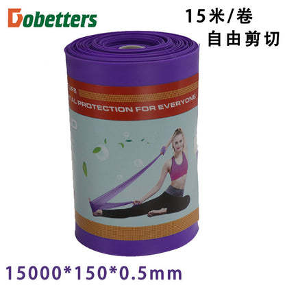 TPE yoga rally elastic band stretch band stretch band resistance band pull rope fitness rally band