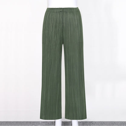 Loose pants ladies summer Miyake women's wear small wide-leg pants Japanese women's wear pleated pants casual pants women