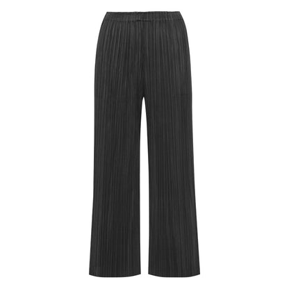 Loose pants ladies summer Miyake women's wear small wide-leg pants Japanese women's wear pleated pants casual pants women