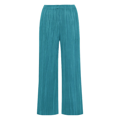 Loose pants ladies summer Miyake women's wear small wide-leg pants Japanese women's wear pleated pants casual pants women