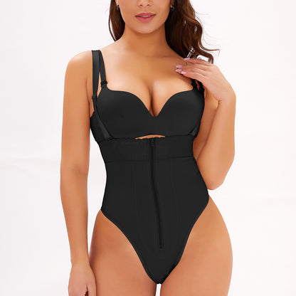 Cross-border European and American insTOPMELON hot style large size ladies high waist T-shaped body shaper D067B
