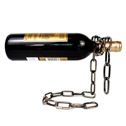 Huidian Craft Magic Suspended Iron Chain Wine Rack Metal Chain Bracket Crafts Personality Creative Home Decorations