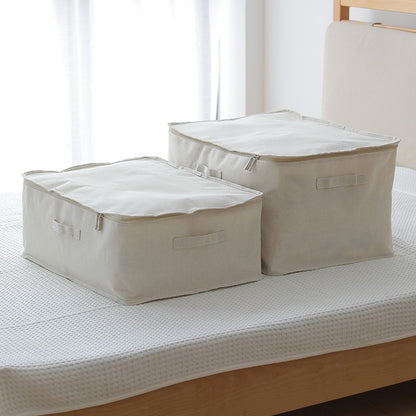 Shimoyama (SHIMOYAMA) [Seasonal Storage Essentials] Quilt Storage Bag Cotton Linen Cloth Art Finishing Bag Household Clothes Packing Bag Quilt Waterproof, Moisture-proof and Dust-proof Bag