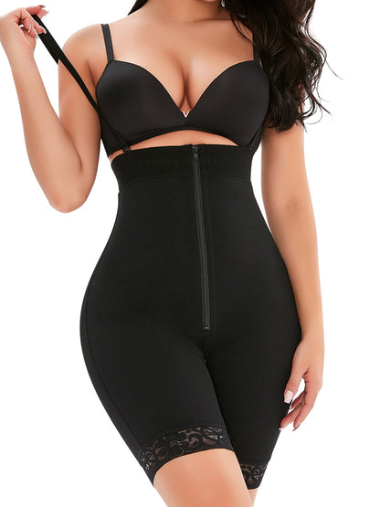 TOPMELON popular high-waisted breasted zipper long non-slip waistband waist waist hip pants