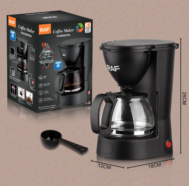 European standard drip coffee machine home automatic coffee pot drip filter insulation American tea office tea machine
