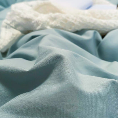 bedding set Nanjiren NanJiren thickened brushed four-piece double set bedding solid color simple quilt cover sheet pillowcase home textile 1.5m bed