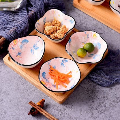 Japanese-style Japanese-style sauce and vinegar-flavored dish household underglaze color hotel restaurant dim sum dipping sauce seasoning side dish peanut dish