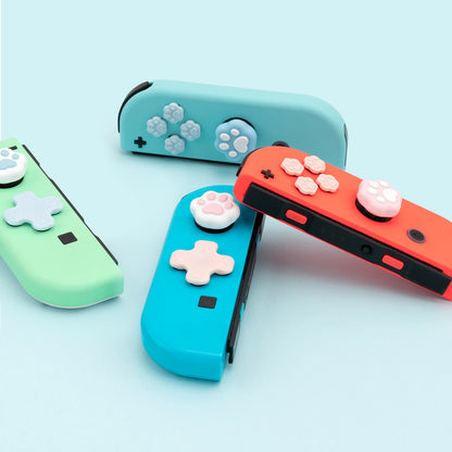 Extremely want genuine switch cat claw heart-shaped button stickers ns cross color stickers rocker cap protective sleeve accessories