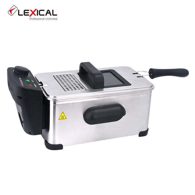 3L Electric Deep Fryer with Adjustable Temperature & Viewing Window  Perfect for French Fries, Chicken Wings & Fried Foods  Free Global Shipping