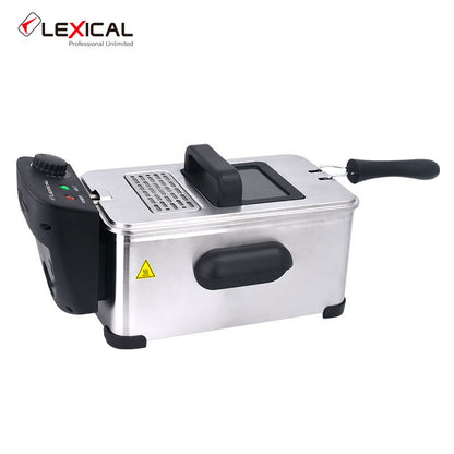3L Electric Deep Fryer with Adjustable Temperature & Viewing Window  Perfect for French Fries, Chicken Wings & Fried Foods  Free Global Shipping
