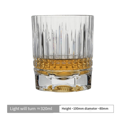 Light will turn to meet you Medieval Nordic VINTAGE crystal glass wine glass whiskey glass beer mug