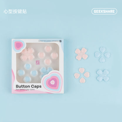 Extremely want genuine switch cat claw heart-shaped button stickers ns cross color stickers rocker cap protective sleeve accessories