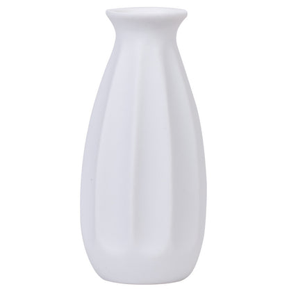 plain burnt matte white ceramic flower arrangement small vase creative simple living room home dried flower decoration ornaments