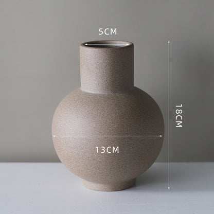 Simple plain ceramic vase, home decoration, living room, creative dining table, TV cabinet, B&B, dried flowers, flower arrangement